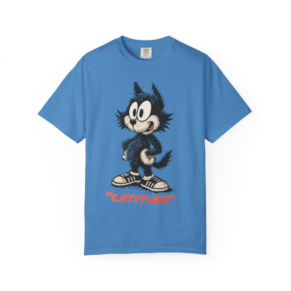 Cattitude T-Shirt - Funny Cool Cat Tee For Men & Cat Lovers