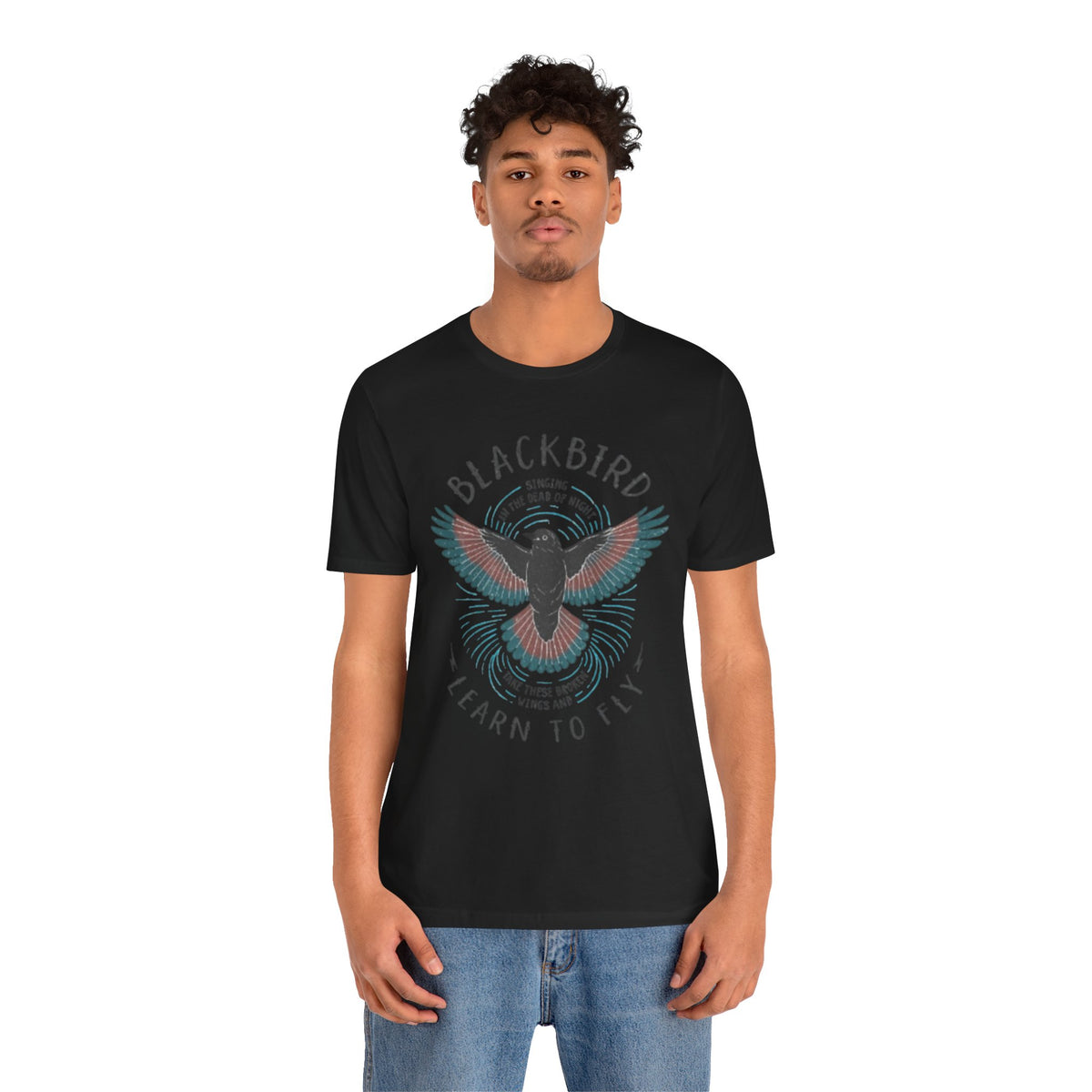 Blackbird Learn To Fly T-Shirt – Vintage Nature Graphic Tee for Men & Women