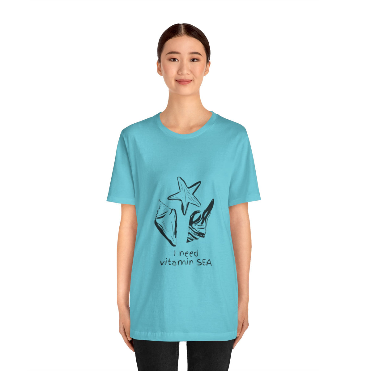 I Need Vitamin Sea T-Shirt – Cute Ocean Graphic Tee for Women & Beach Lovers