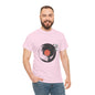 Ink Brush Vinyl Record T-Shirt – Minimalist Music Graphic Tee for Men & Music Lovers