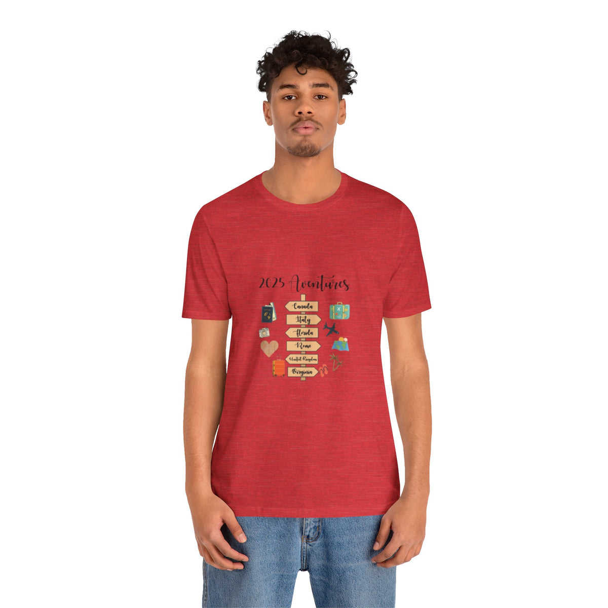 2025 Vacations T-Shirt – Cute Travel Bucket List Graphic Tee for Men & Travel Lovers