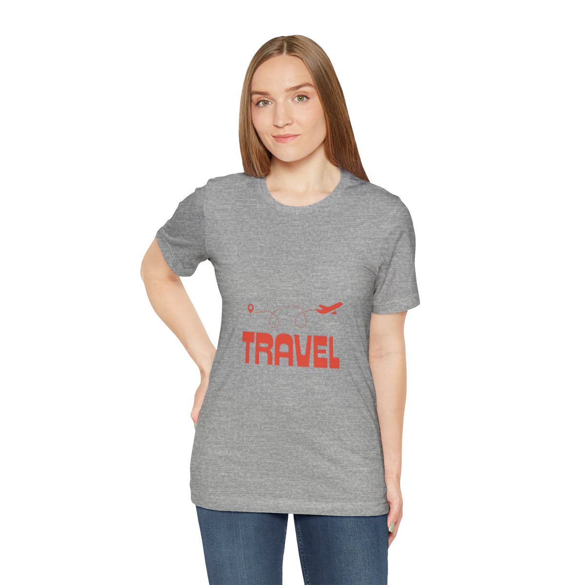 Travel Map Airplane T-Shirt – Cute Wanderlust Graphic Tee for Women & Travel Lovers