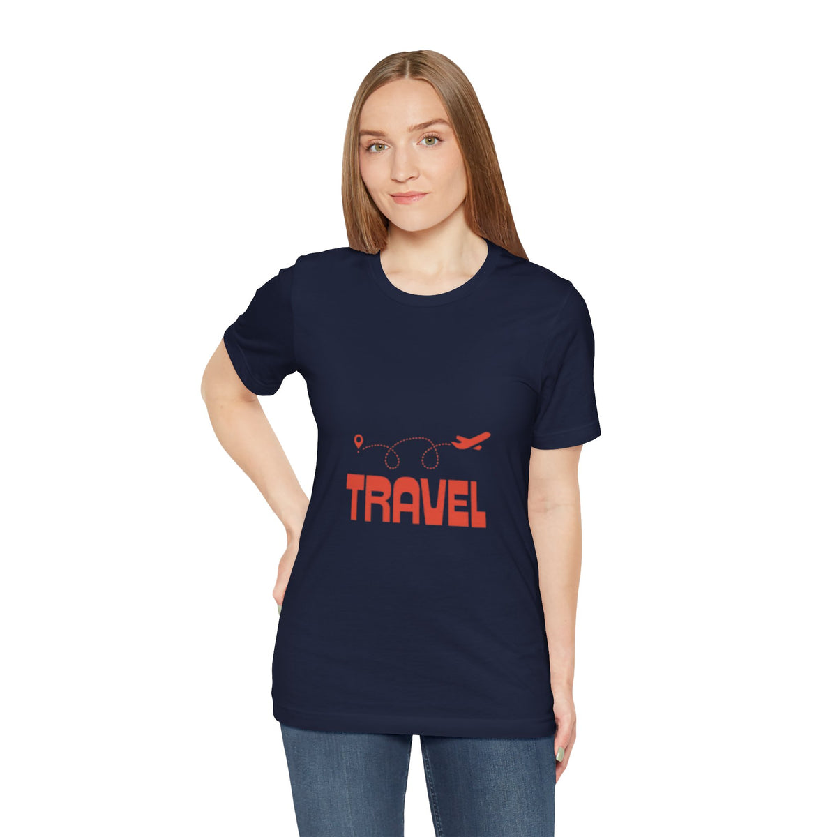 Travel Map Airplane T-Shirt – Cute Wanderlust Graphic Tee for Women & Travel Lovers