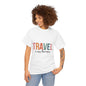 Travel Is My Therapy T-Shirt – Cute Wanderlust Graphic Tee for Women & Travel Lovers