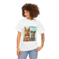 Cute Cartoon Dogs T-Shirt – Adorable Pet Graphic Tee for Women & Dog Lovers