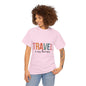 Travel Is My Therapy T-Shirt – Cute Wanderlust Graphic Tee for Women & Travel Lovers