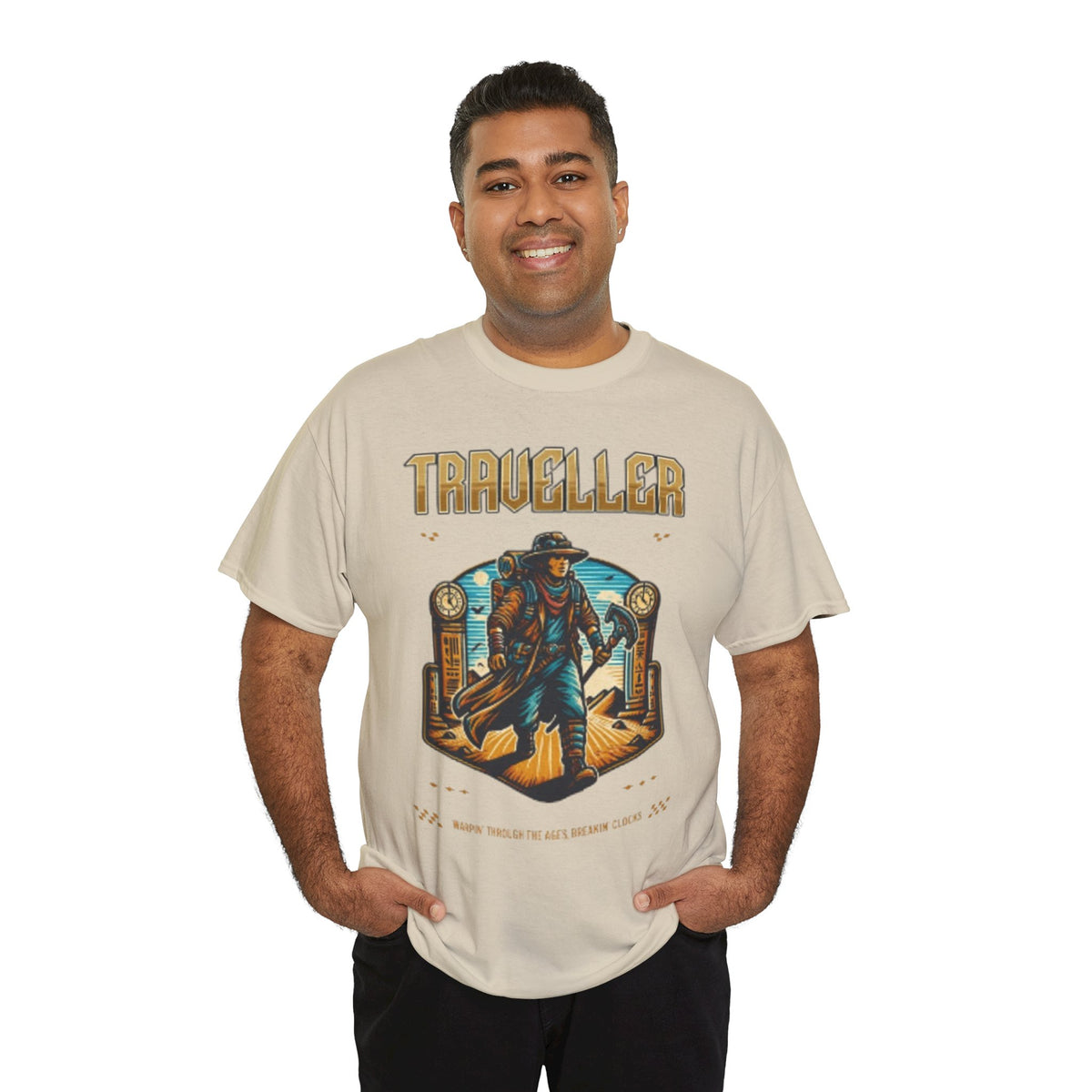 Traveller Graphic T-Shirt – Cool Adventure Explorer Tee for Men