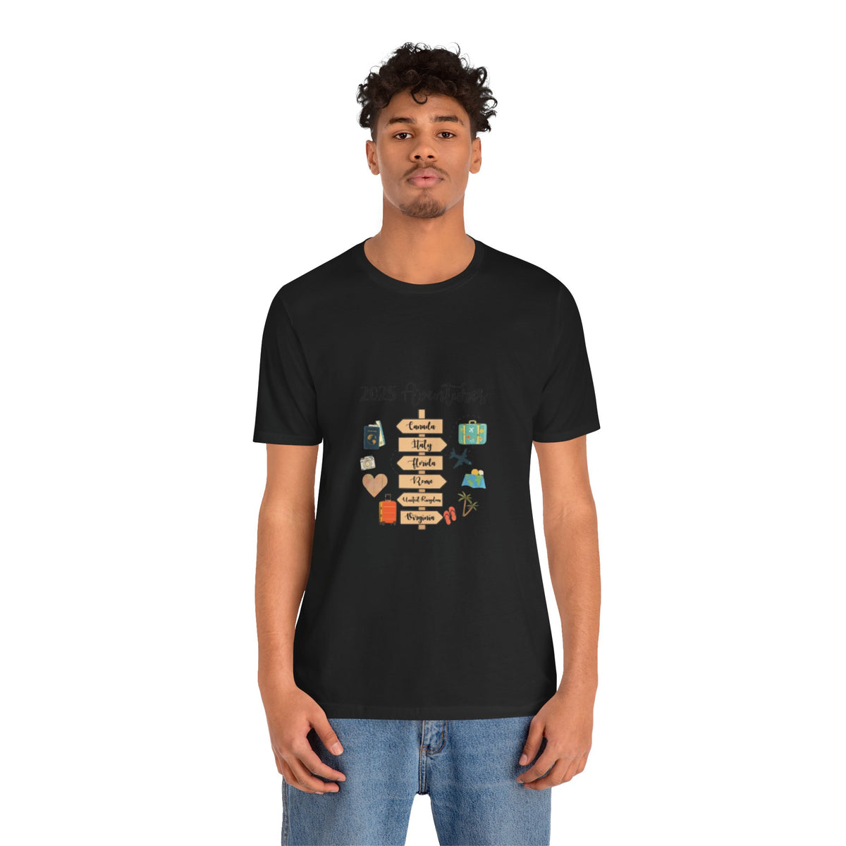 2025 Vacations T-Shirt – Cute Travel Bucket List Graphic Tee for Men & Travel Lovers
