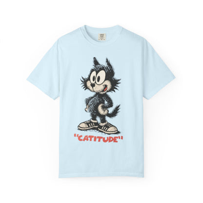 Cattitude T-Shirt - Funny Cool Cat Tee For Men & Cat Lovers