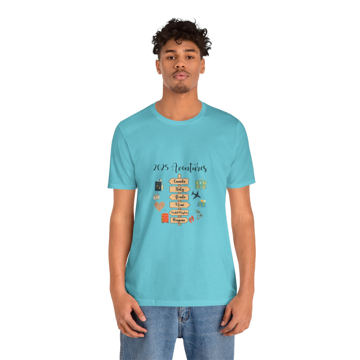 2025 Vacations T-Shirt – Cute Travel Bucket List Graphic Tee for Men & Travel Lovers