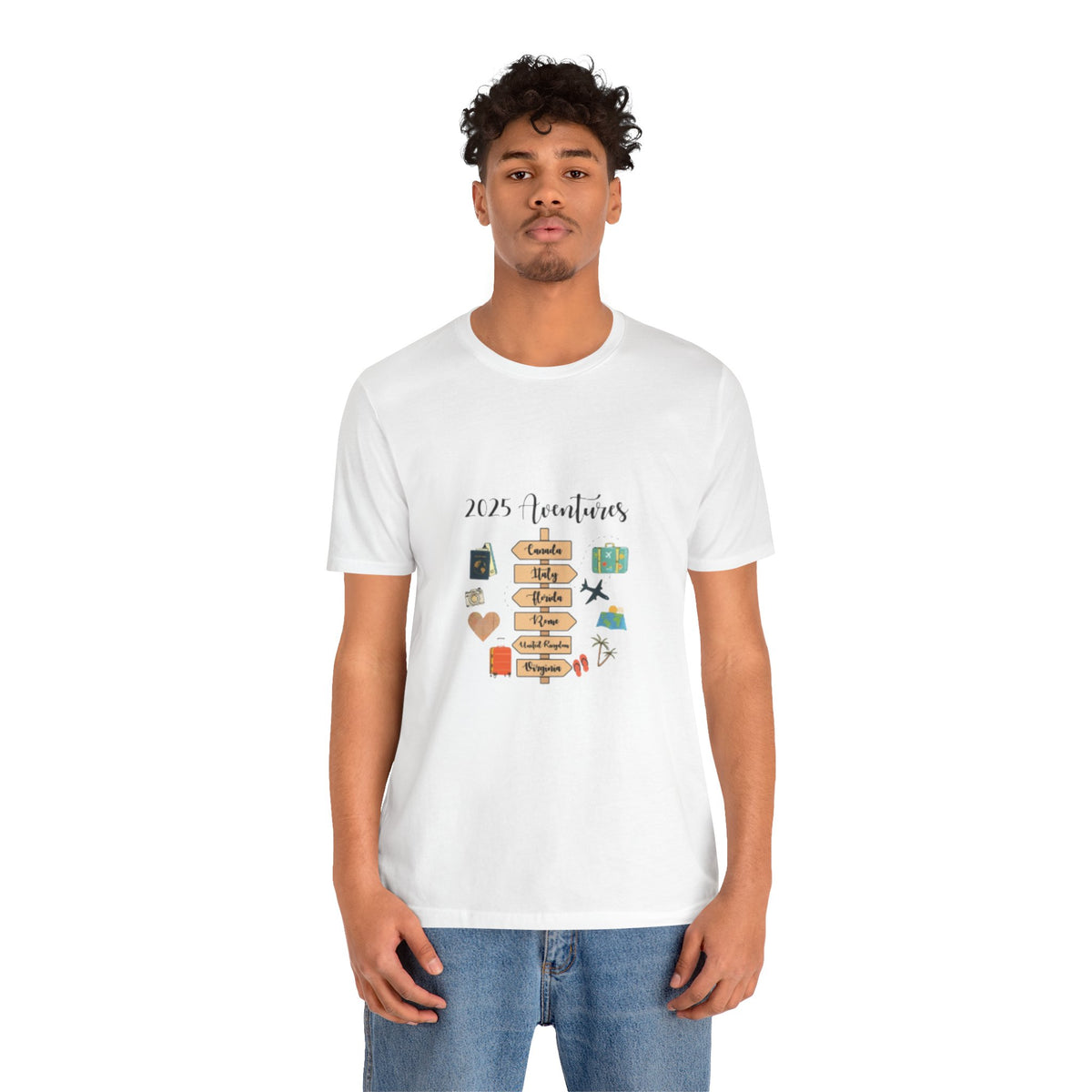 2025 Vacations T-Shirt – Cute Travel Bucket List Graphic Tee for Men & Travel Lovers