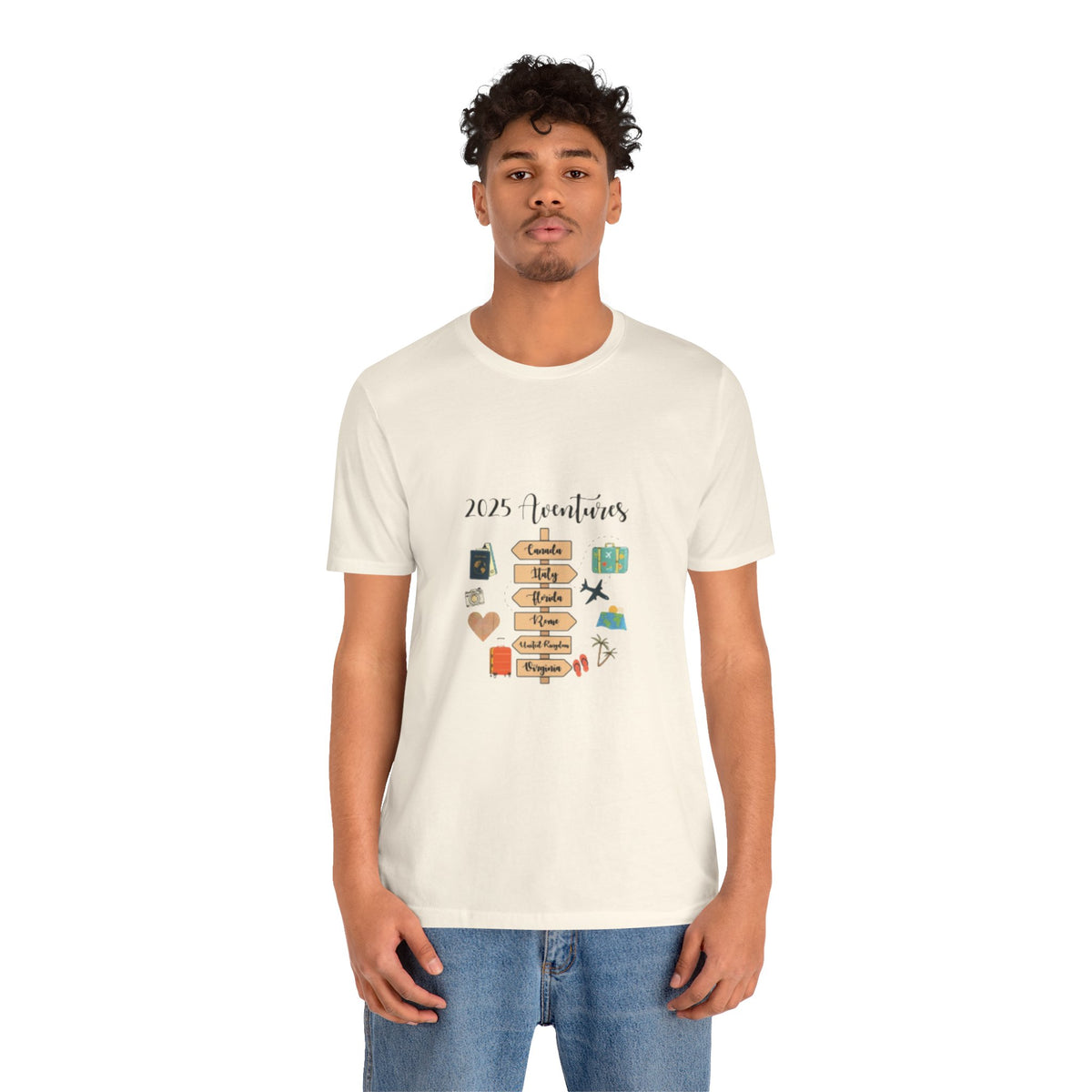 2025 Vacations T-Shirt – Cute Travel Bucket List Graphic Tee for Men & Travel Lovers