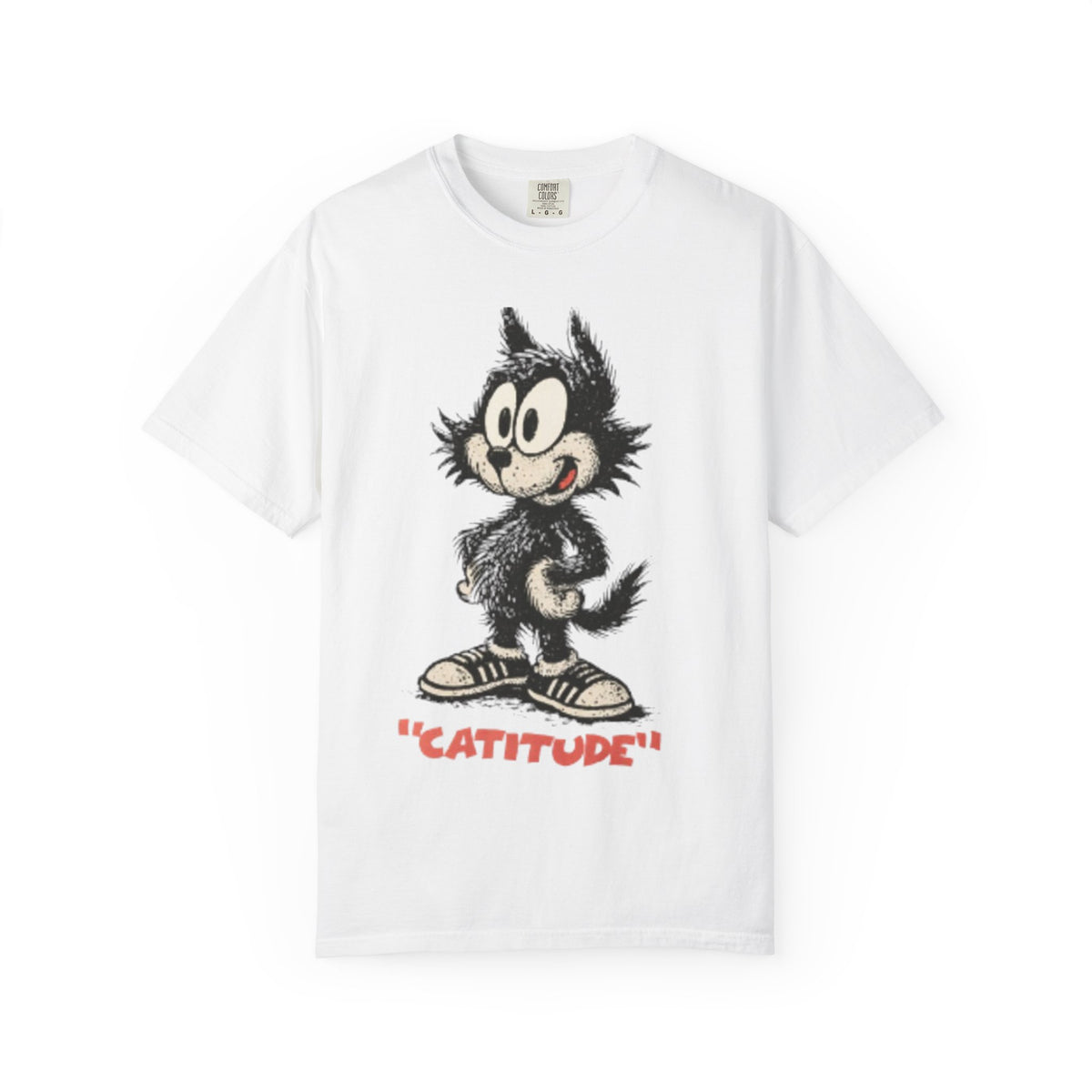 Cattitude T-Shirt - Funny Cool Cat Tee For Men & Cat Lovers