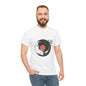 Ink Brush Vinyl Record T-Shirt – Minimalist Music Graphic Tee for Men & Music Lovers