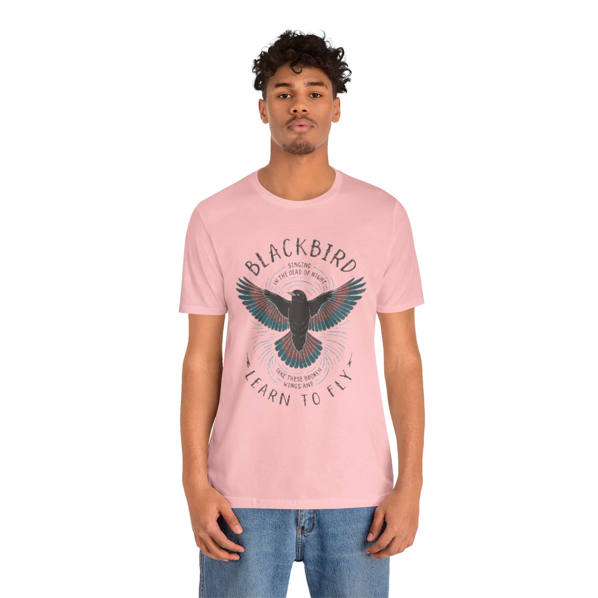 Blackbird Learn To Fly T-Shirt – Vintage Nature Graphic Tee for Men & Women