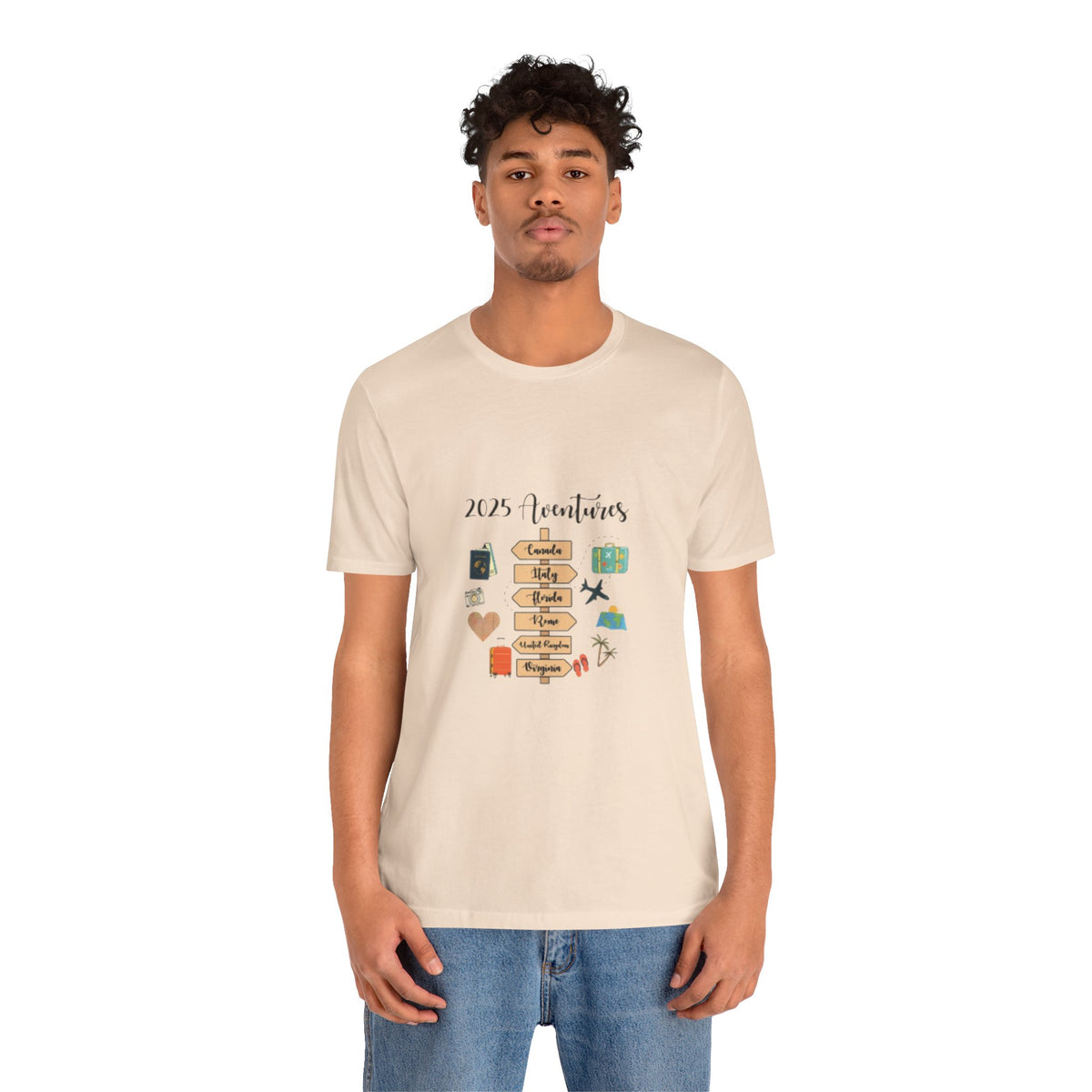 2025 Vacations T-Shirt – Cute Travel Bucket List Graphic Tee for Men & Travel Lovers