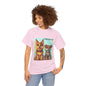 Cute Cartoon Dogs T-Shirt – Adorable Pet Graphic Tee for Women & Dog Lovers