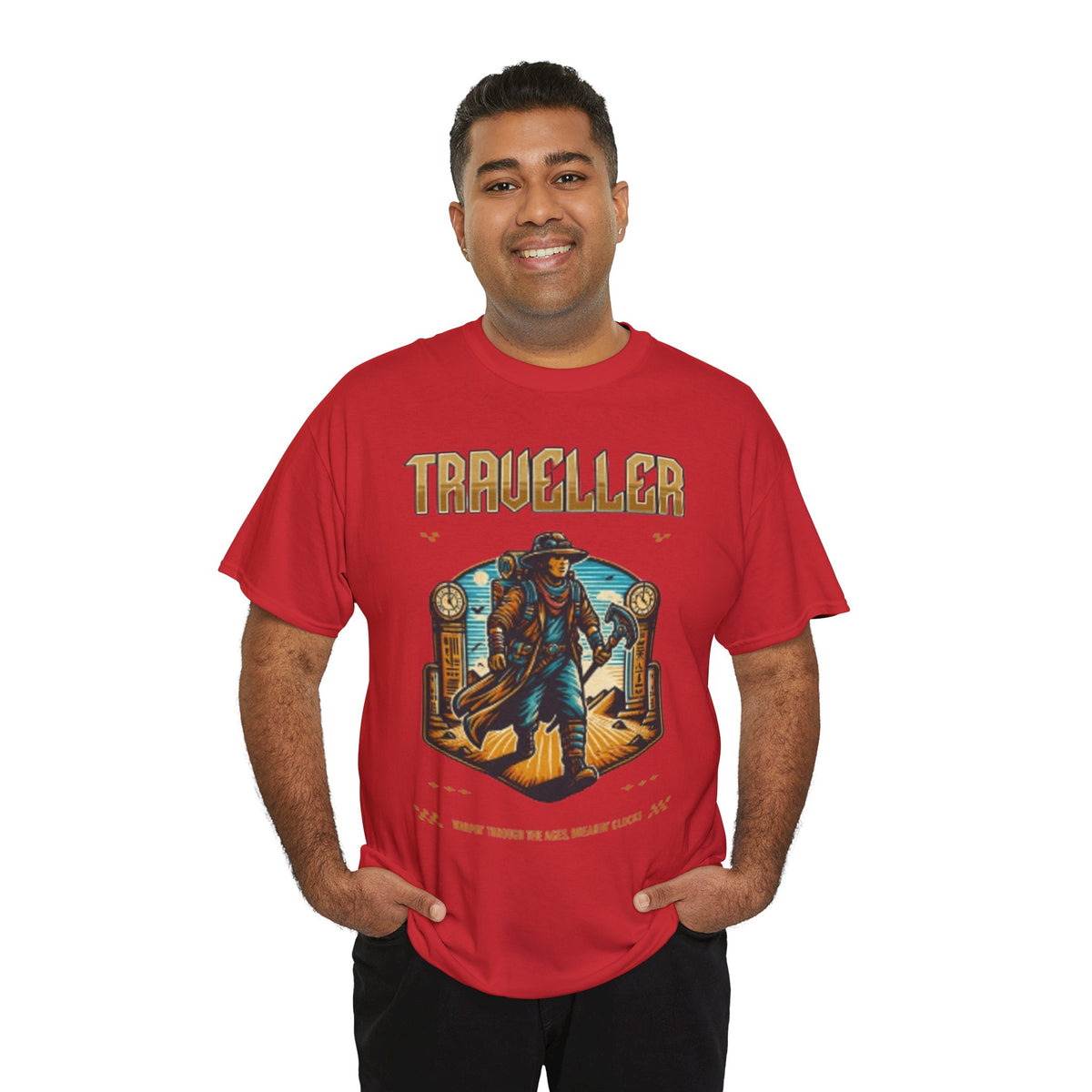Traveller Graphic T-Shirt – Cool Adventure Explorer Tee for Men