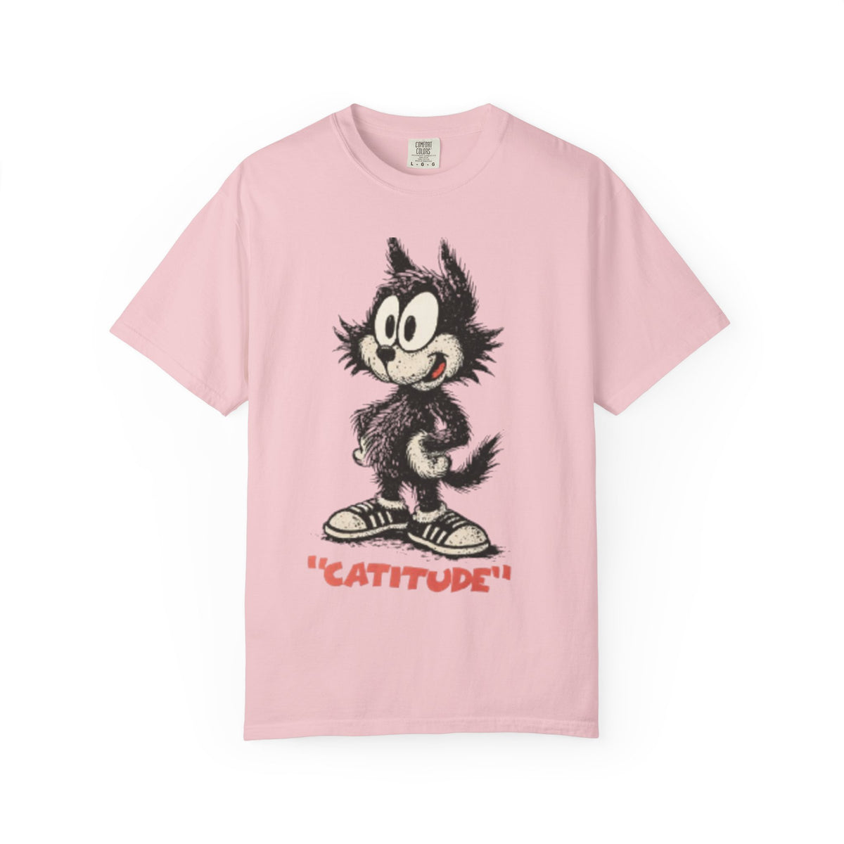Cattitude T-Shirt - Funny Cool Cat Tee For Men & Cat Lovers