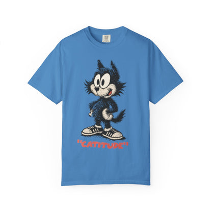Cattitude T-Shirt - Funny Cool Cat Tee For Men & Cat Lovers